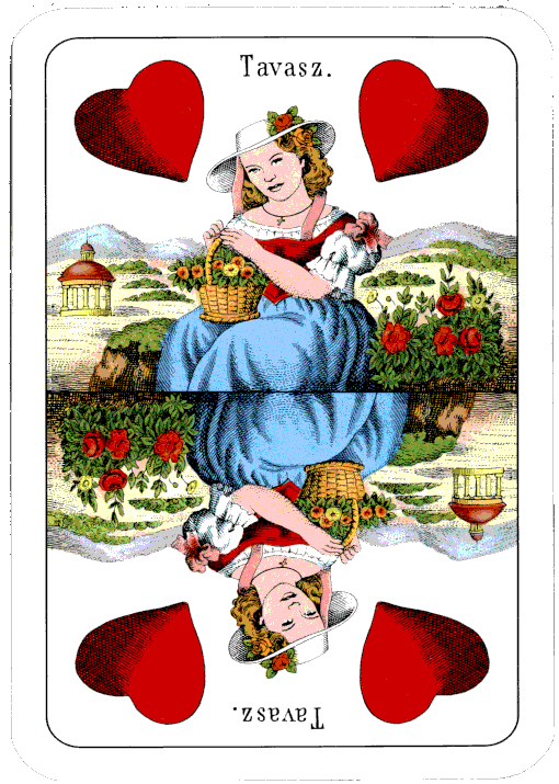 Ace of hearts, Hungarian pattern