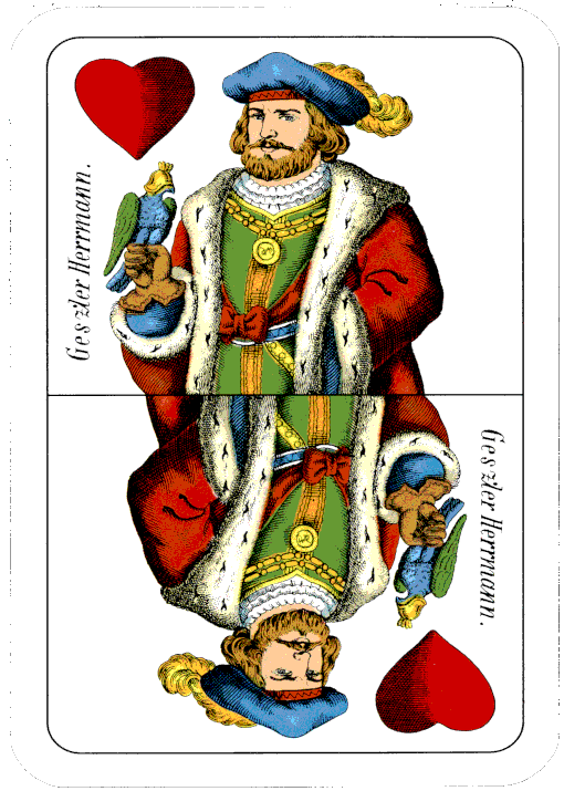 Ober of hearts, Hungarian pattern